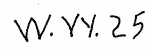 Indiscernible: monogram (Read as: WVY,WYY,WW)