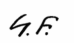 Indiscernible: monogram (Read as: GF, SF)