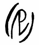 Indiscernible: monogram, symbol or oriental (Read as: P, APL, NR, NP)