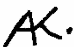 Indiscernible: monogram (Read as: AK, AC)