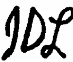 Indiscernible: monogram (Read as: JDL)