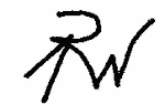 Indiscernible: monogram, symbol or oriental (Read as: RW, PW)