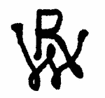 Indiscernible: monogram (Read as: WR, RW)