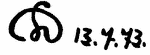 Indiscernible: monogram, symbol or oriental (Read as: D, L, LD, DL)
