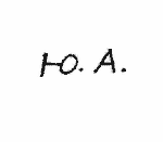 Indiscernible: monogram, cyrillic (Read as: HOA, LOA)
