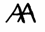 Indiscernible: monogram (Read as: AA)