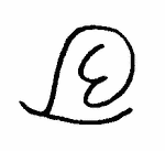 Indiscernible: monogram, symbol or oriental (Read as: LE, E, EL)
