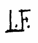 Indiscernible: monogram (Read as: LF)