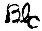 Indiscernible: monogram (Read as: BLC)