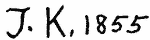 Indiscernible: monogram (Read as: JK, TK)