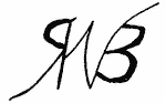 Indiscernible: monogram (Read as: RWB, RNB)