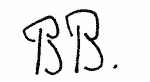 Indiscernible: monogram (Read as: BB)