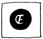 Indiscernible: monogram, symbol or oriental (Read as: CE, DE, E)