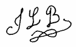 Indiscernible: monogram (Read as: JLB, GLB)