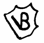 Indiscernible: monogram, symbol or oriental (Read as: VB, B)