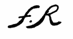 Indiscernible: monogram (Read as: FR)