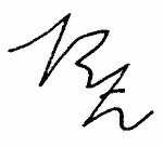 Indiscernible: monogram, illegible (Read as: RW, RZ)