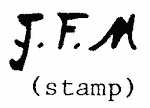 Indiscernible: monogram (Read as: TFM, JFM)