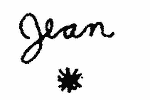 Indiscernible: monogram (Read as: JEAN)