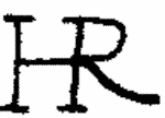 Indiscernible: monogram (Read as: HR)