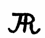 Indiscernible: monogram (Read as: AR, JHR, JR, JAR)