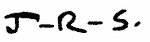 Indiscernible: monogram (Read as: JRS)