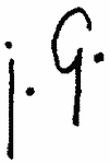 Indiscernible: monogram (Read as: IG. JG)