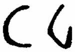 Indiscernible: monogram (Read as: CG)