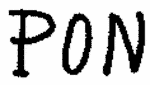 Indiscernible: monogram (Read as: PON)