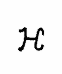 Indiscernible: monogram, symbol or oriental (Read as: HC, H)