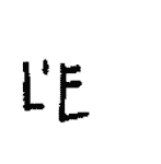 Indiscernible: monogram (Read as: LE)