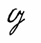 Indiscernible: monogram (Read as: G)