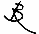Indiscernible: monogram (Read as: BR, RB)