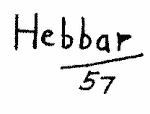 Indiscernible: alternative name or excluded surname, hindu (Read as: HEBBAR)