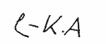 Indiscernible: monogram (Read as: LKA, CKA)