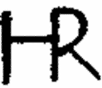 Indiscernible: monogram (Read as: HR)