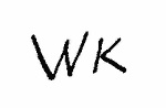 Indiscernible: monogram (Read as: WK)
