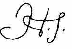 Indiscernible: monogram (Read as: HT, HJ)