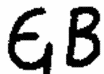 Indiscernible: monogram (Read as: GEB, EB, GB)