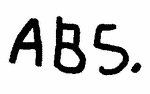 Indiscernible: monogram (Read as: ABS)