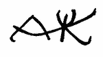 Indiscernible: monogram (Read as: AK, AYK, ATK)