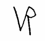 Indiscernible: monogram (Read as: VR, R)