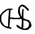 Indiscernible: monogram (Read as: DHS, CHS, HS)