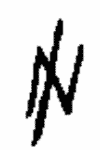 Indiscernible: monogram, symbol or oriental (Read as: N, NI, IN)