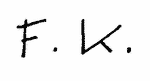 Indiscernible: monogram (Read as: FK, FV)