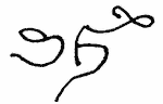 Indiscernible: monogram, illegible (Read as: SH, SB, SG, EH)
