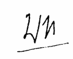 Indiscernible: monogram, illegible (Read as: WM, WN, WV)