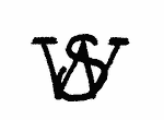 Indiscernible: monogram (Read as: SW, WS)