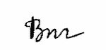 Indiscernible: monogram, illegible (Read as: BNR)