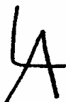 Indiscernible: monogram (Read as: LA)